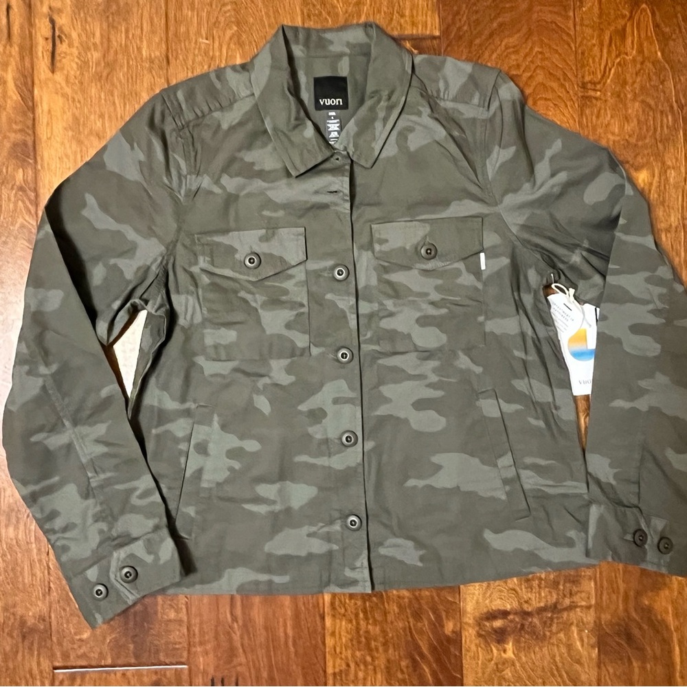 NWT Vuori Ripstop Jacket in Oregano Camo Size Small - Picture 3 of 7